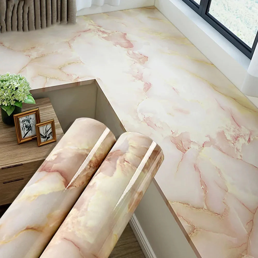 Marble Contact Paper for Countertops, Removable Wallpaper Peel and Stick, Self Adhesive Counter Top Waterproof for Kitchen Backs