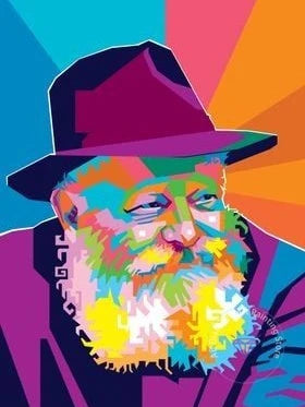 Jewish Rabbi Lubavitch AB Diamond Painting Kit 5D DIY Diamond Embroidery Cross Stitch Handmade Art Gift Crafts Home Decor
