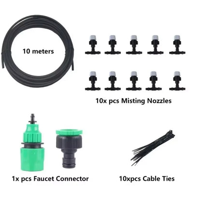 1 Pcs 10m Sprinkler Sprinkler Spray Spray Cooling Nozzle Agriculture Spray System Garden Household Watering Tools New Irrigation