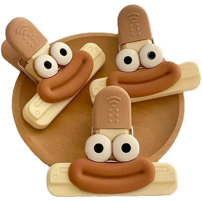 Creative Face Bag Sealing Clip Food Snack Clip Kitchen Tools Decorative Small Clip Refrigerator Plastic Food Bag Storage