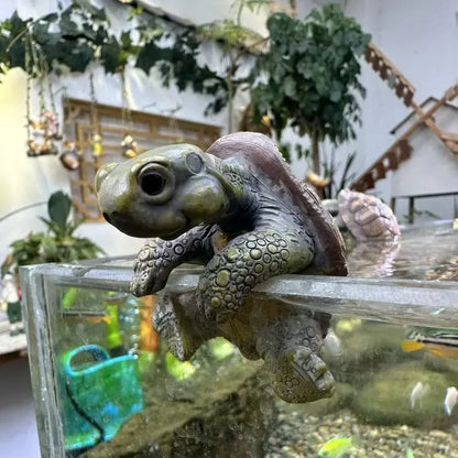 Cartoon Turtle Hanging Ornaments Handmade Simulated Pot Decor Small Turtle Home Decor