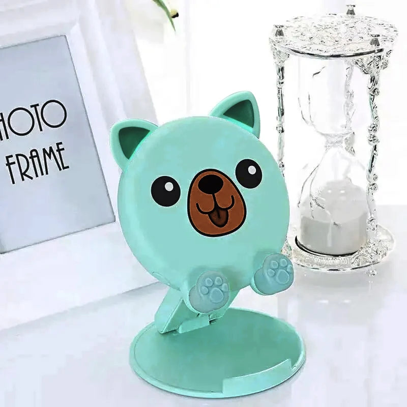 1PC New Cartoon Cute Phone Stand Folding Small Portable Multi Functional Adjustable Universal Tablet Stand Lazy God Tool