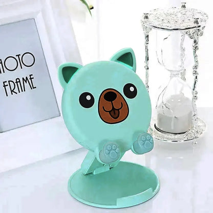 1PC New Cartoon Cute Phone Stand Folding Small Portable Multi Functional Adjustable Universal Tablet Stand Lazy God Tool