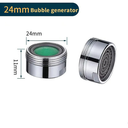 3pcs Brass Water Saving Faucet Tap Aerator Replaceable Filter Mixed Nozzle 24mm Thread Bathroom Faucet Bubbler Bathroom Parts