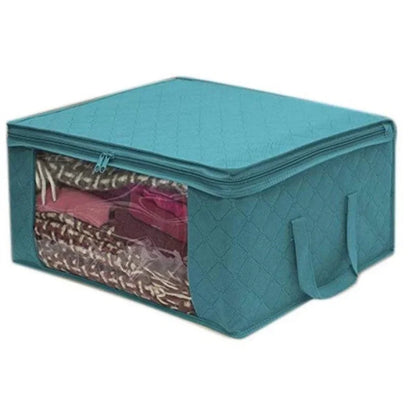 1Pcs Blanket Quilt Clothes Closet Box Bags Home Foldable Moisture-proof Storage Case Washable Zipper Household Cabinet Organizer