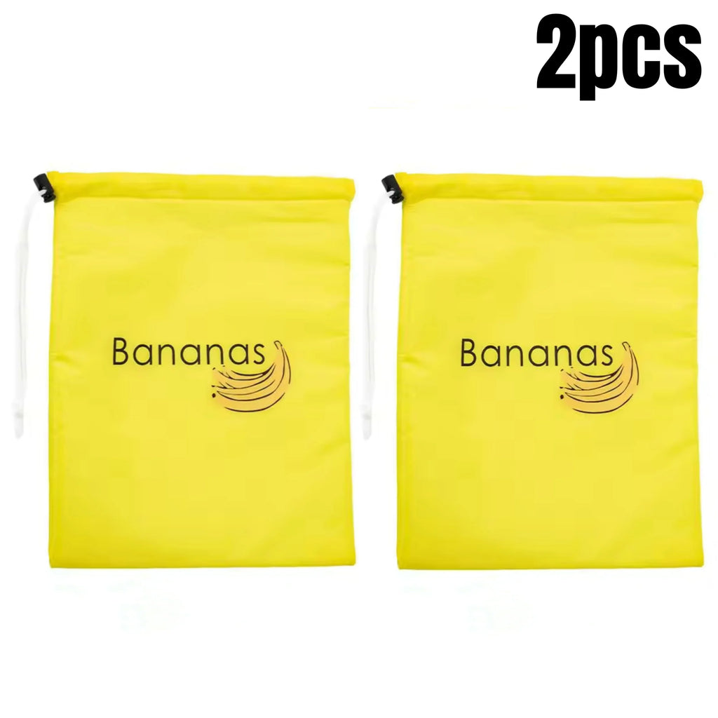 1/2/3/5pcs Yellow Banana Storage Bags Lettuce Storage Bag Prevents Odor 2 Weeks Fresh-keep Bundle Insulated Aluminum Film Bags