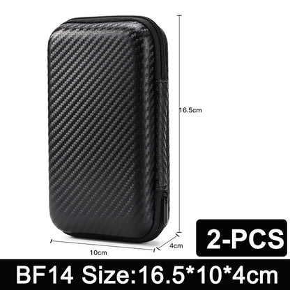 Earphone Data Storage Bag Oval Square Rectangle Cable Organizer Bags Mini Zipper Pouch Tech Gadgets Portable Charger U Disk Case