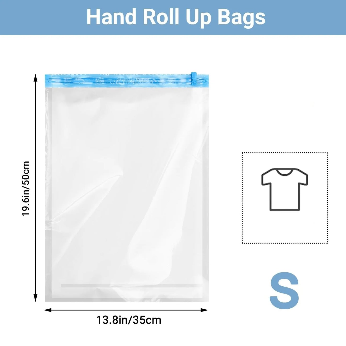Roll Up Travel Space Saver Storage Bags for Luggage Clothes Cruise Ship Essentials Home Packing-Organizer