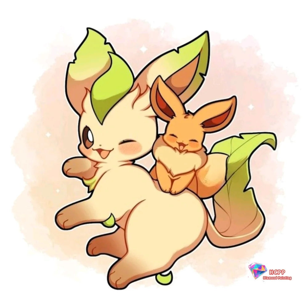 Eevee Pokemon Cute Anime Cartoon Square Round Diamond Painting Kits Cross Stitch Mosaic Embroidery Home Decor 5D DIY Art Gift