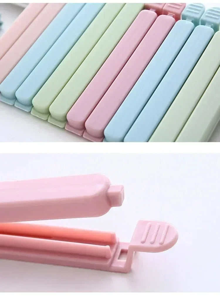 Bag Clips Food Snack Sealing Clip12/15.5cm Portable Kitchen Storage Accessories Tool Elastic Buckle Package Bag Clamp