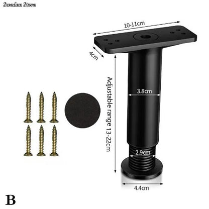 Telescopic Adjustable Bed Beam Support Foot Reinforced Plastic Furniture Leg Sofa Leg Bed Bottom Load Bearing Bracket 1X