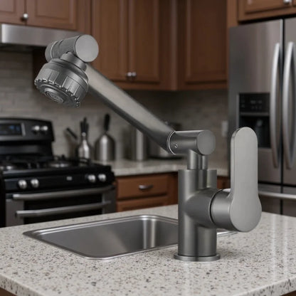 1080° Swivel Kitchen Sink Faucet Bathroom Sink Faucet Basin Faucet Multifunction Cold and Hot Water Tap