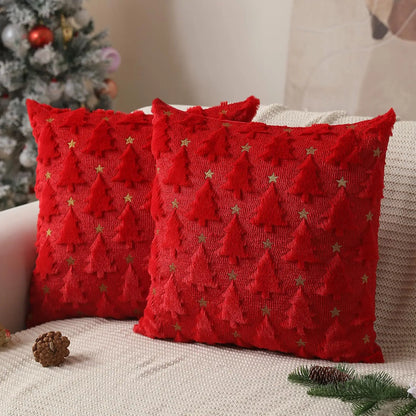 1pc Spring Decorative Throw Cushion - Knitted Spring Tree for Living Room Sofa Cushion Cover