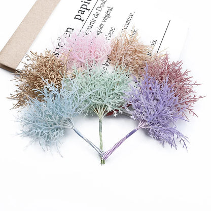 Artificial Plants Cheap Festival Leaves Vases for Home Decor Wedding Bridal Accessories Clearance Diy Gifts Candy Box Plastic