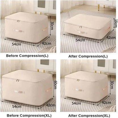 Material Compression Packing Cube Dustproof Foldable Compressed Storage Bag Large Capacity Moisture-proof