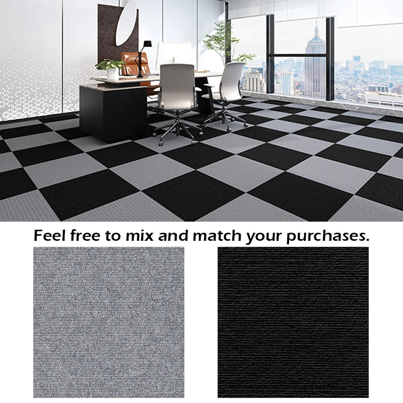 30X30cm Self-adhesive Anti Slip Splicing Block Floor Mute Rug Bedroom Mat Carpet Water Absorption and Anti Slip Living Room Home