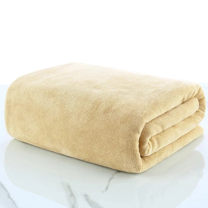 A big towel Beauty salon adult thickening large bath towels that soft absorb water do not shed hair multi-purpose micrmicrofiber