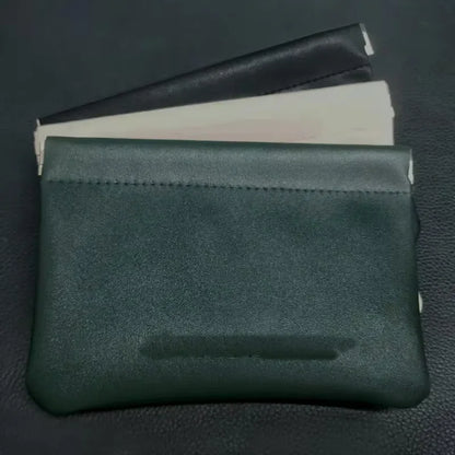 Fashion PU Leather Storage Bag Automatic Closure Waterproof Purse Portable Earphone Charging Line Cosmetic Lipstick Jewelry Bag