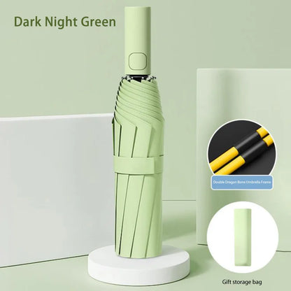 24 Bone Folding Umbrella Fully Automatic Double Bone SPF 50 UV Protection Rain Resistance Strong Wind Resitance Umbrella