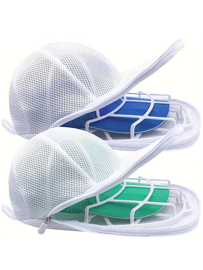 Washing Machine Hat Washing Protector Hat Cleaning Machine Washable Laundry Bag Anti-Deformation Secure Hat Storage Solution