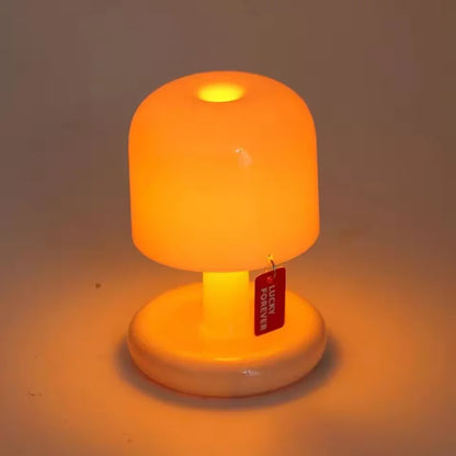 Mini Desktop Sunset Night Lamp Creative USB Rechargeable Mushroom Style Led Night Light for Coffee Bar Home Decor Bedroom