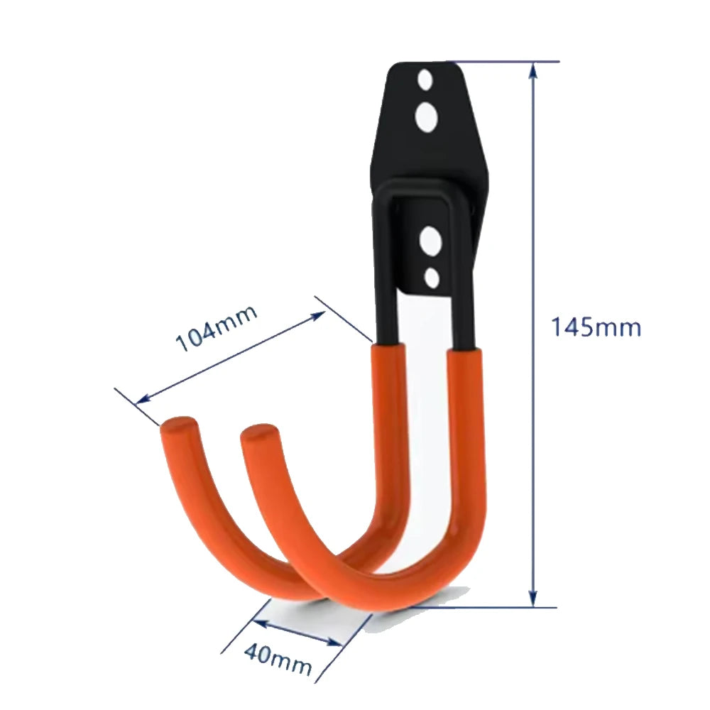 Heavy Duty Metal Hook Garage Organizer Wall Mount Bicycle Hanger Hooks Wall Mount Anti-slip Ladders Storage Hook Garden Tool