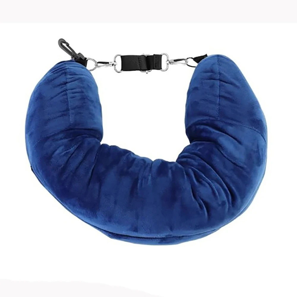Fillable Travel Neck Pillow Stuff With Clothes Pillowcase Storage Lycra Fabric Waterproof Carry Portable Travel Bag Pillow