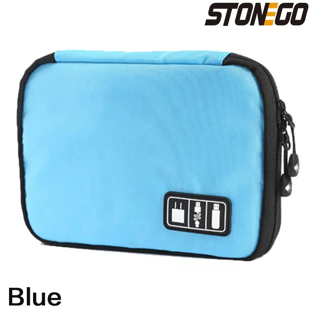 USB Charger Storage Bag Gadget Cable Organizer Storage Bag Waterproof Data Line Travel Suitcase Portable Electronic Organizer