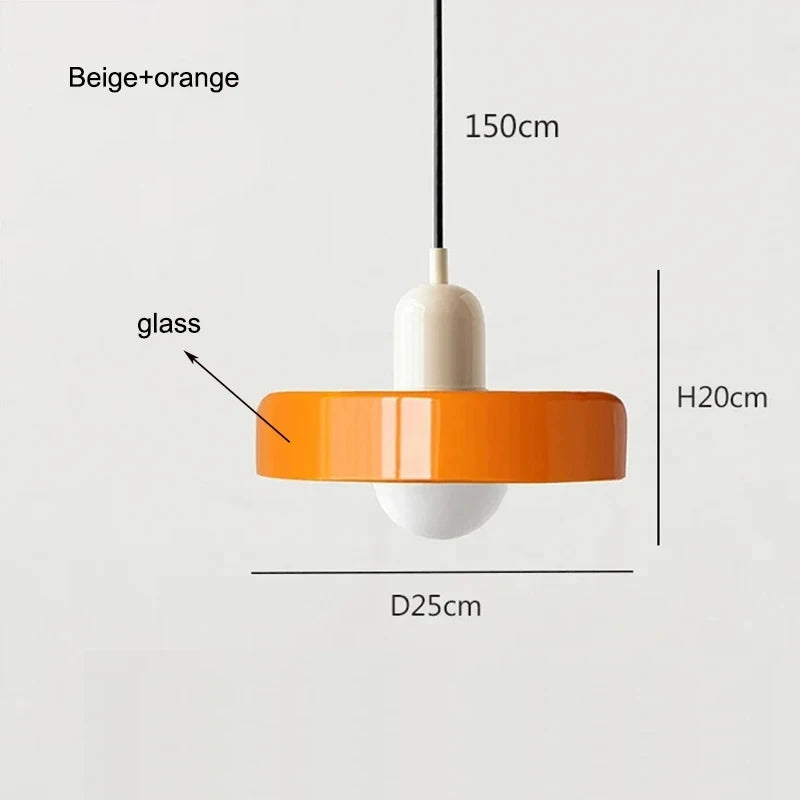 Nordic Glass Bauhaus Dining Room Chandelier Living Room Bedroom Bar Retro Coffee shop Decoration Chandelier Lighting Fixtures