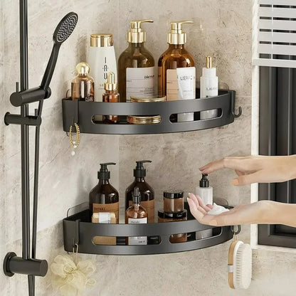 3/2/1 PCS Adhensive Bathroom Shampoo Holder Shower Caddy Shelves Storage No Drill Shelf Corner Towel Holder Shelves For Bathroom