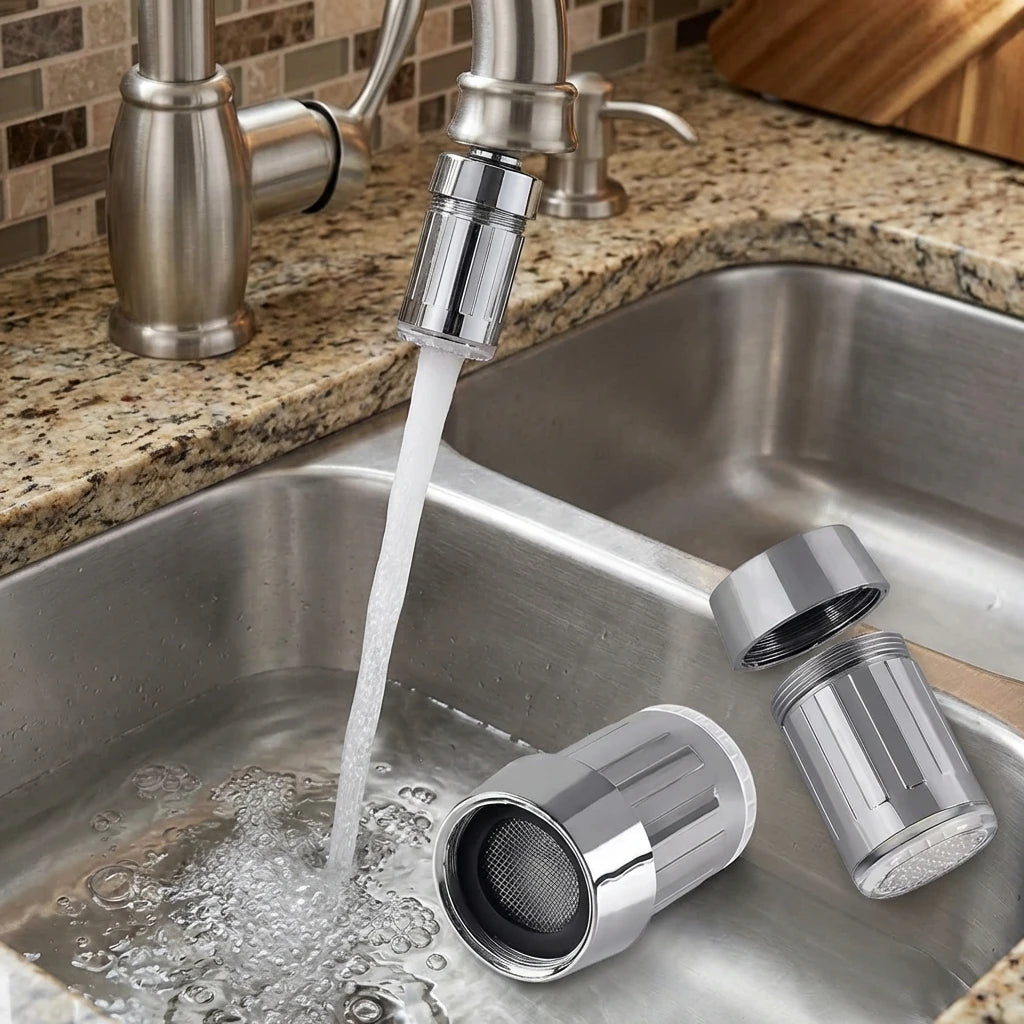 LED Faucet Head with Automatic 3-Color Change Water Saving Light Tap Nozzle for Kitchen Bathroom Aerator Stream Glow