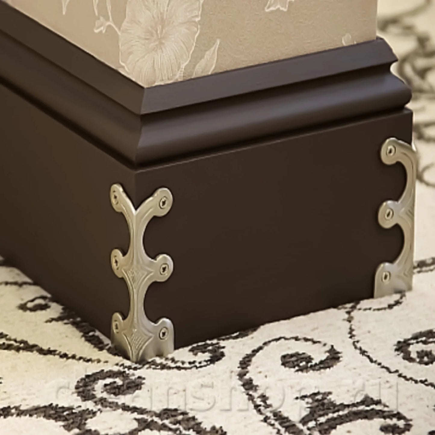 Retro Furniture Corner Protectors Solid Brass Skirting Board For Wardrobes Cabinets Fireplaces Universal Home Decor Hardwares