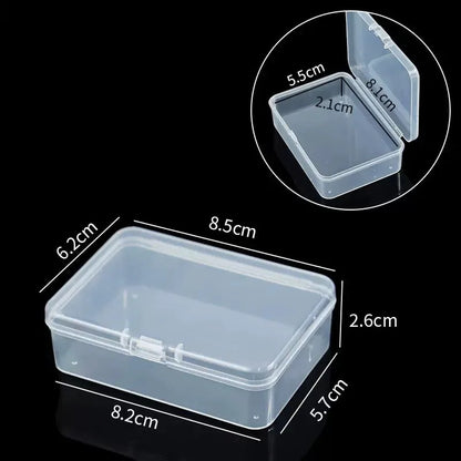 PP Storage Box Mini Transparent Plastic Case Container Square Rectangle Packaging Box for Jewellry Beads Small Items