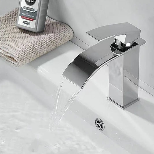 Waterfall Wash Basin Stainless Steel High And Low Faucet Black Hot And Cold Toilet Wash Basin Bathroom Home