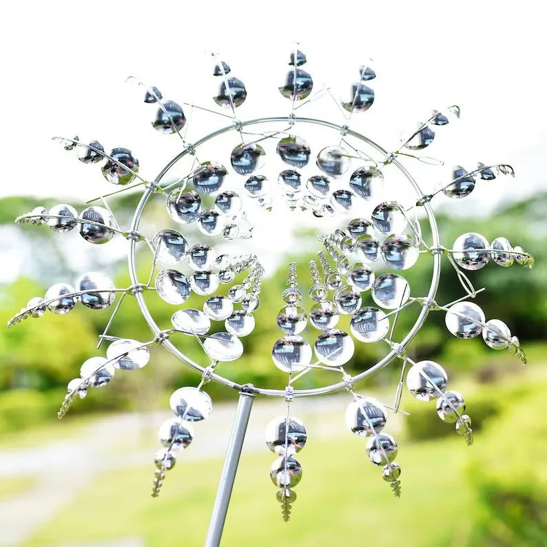 Wind Spinner,Windmill Rotating,Garden Decoration Outdoor Metal Garden Art Outdoor Decor