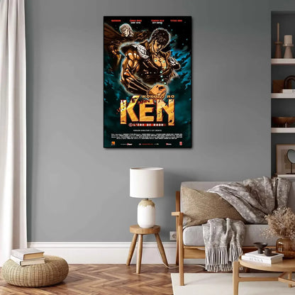 Hokuto No Ken Anime Video Game Canvas Painting Art Poster and Wall Art Picture Print Modern Family Bedroom Home Decor Posters