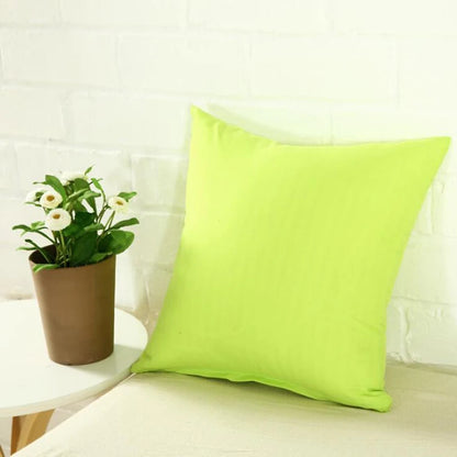 40*40cm Pillow Case Solid Color Sofa Cushion Backrest Pillowcase Family Living Room Cushion Waist Cushion Cover For Household