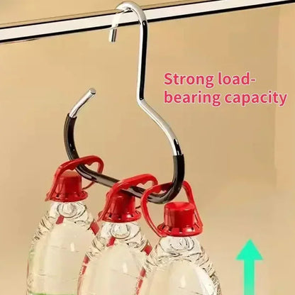 Durable Circle Ring Hat Hanger Non-marking Non-slip Hat Storage Hook Scarf Towel Tie Hanging Rack Hats Display Rack Saving Space