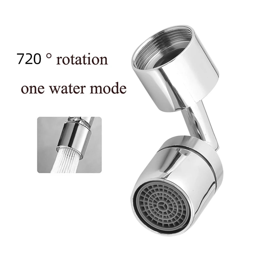 720 Rotatable Tap Aerator Splash-proof Faucet Sprayer Head Water Saving Plastic Splash Tap Head Wash Basin Tap Extender Adapter