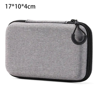 1Pcs Mini EVA Storage Bag Pouch Carrying Bag Zipper Earphone Case For Airpod Earphone/Phone/Charging Cable Digital Accessories
