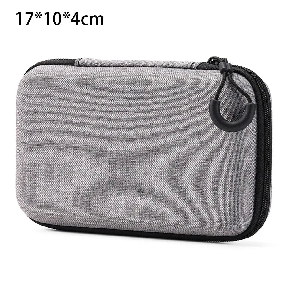 1Pcs Mini EVA Storage Bag Pouch Carrying Bag Zipper Earphone Case For Airpod Earphone/Phone/Charging Cable Digital Accessories
