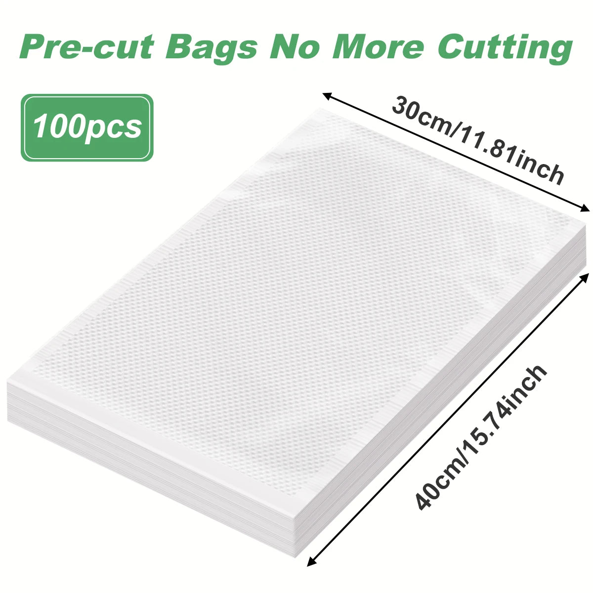 100pcs/lot Vacuum Packaging Bags Empty Food Vacuum Bags BPA-Free Vacuum Sealing Bag Kitchen Accessories