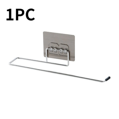 4/1PCS Kitchen Paper Holder Towel Storage Hook Toilet Paper Holder Towel Stand Storage Rack Tissue Holder Bathroom Organizer