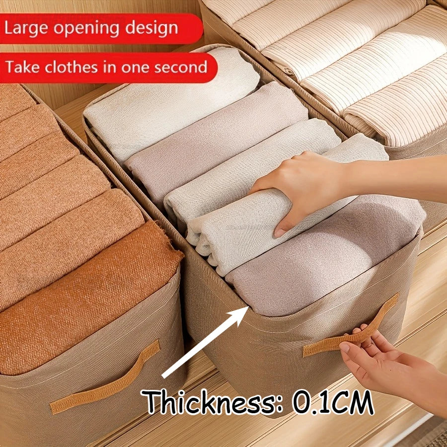 Clothing Storage Box,Fabric Storage Basket,Storage Box,Dormitory Household Wardrobe Storage Box for Home Dorm and Spaces