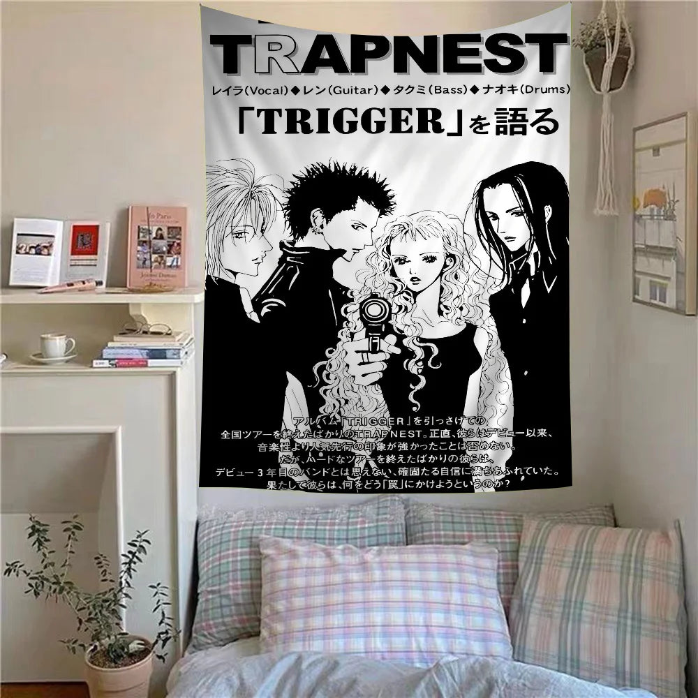 Japanese Classic Anime NANA  High School DxD Hippie Wall Hanging Tapestries for Living Room Home Dorm Decor Art Home Decor
