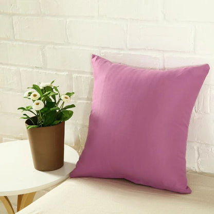40*40cm Pillow Case Solid Color Sofa Cushion Backrest Pillowcase Family Living Room Cushion Waist Cushion Cover For Household
