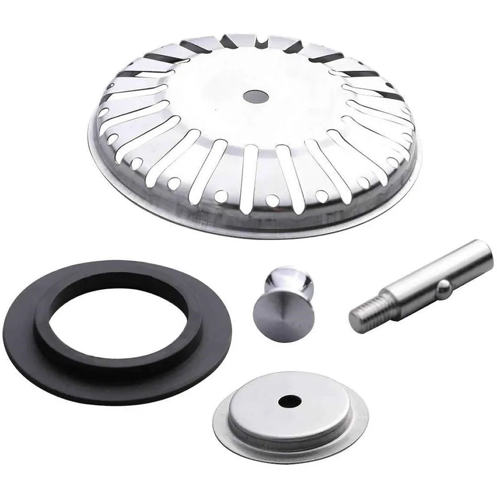 84mm Kitchen Sink Strainer Drains Filter Plug Stainless Steel Drain Waste Stopper Floor Drain Bathroom Hair Stoppers
