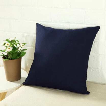 40*40cm Pillow Case Solid Color Sofa Cushion Backrest Pillowcase Family Living Room Cushion Waist Cushion Cover For Household