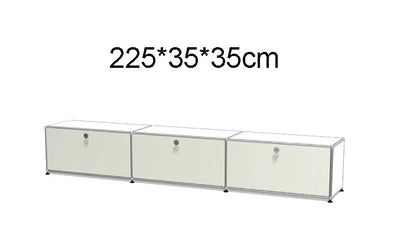 Module Furniture  Storage Modular DIY Shelf Sideboard Customized Size Night Stand Cabinet Stainless Steel Home Use