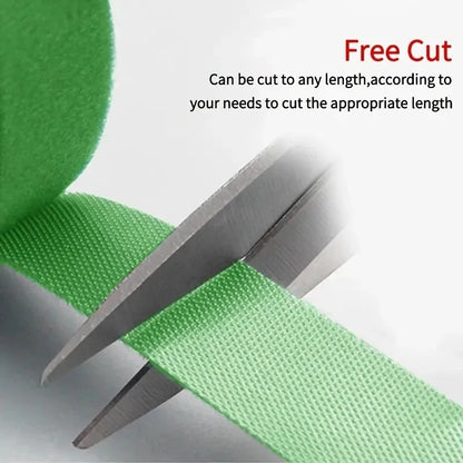 5M Nylon Plant Bandage Tie Reusable Plant Hook Loop Ties Green Fastener Tape Bamboo Cane Wrap Support Home Garden Accessories